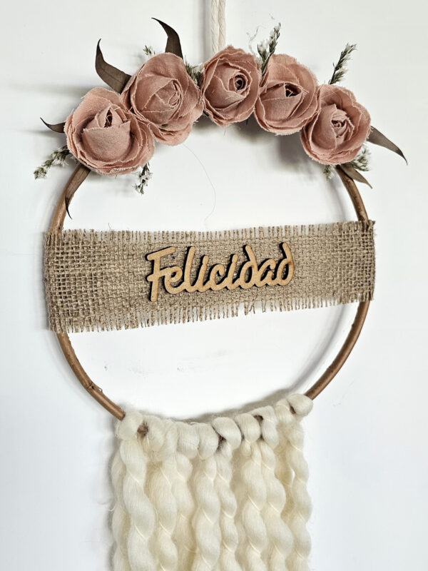 Atrapasueños 20 Cms. - Felicidad - Imagen 2