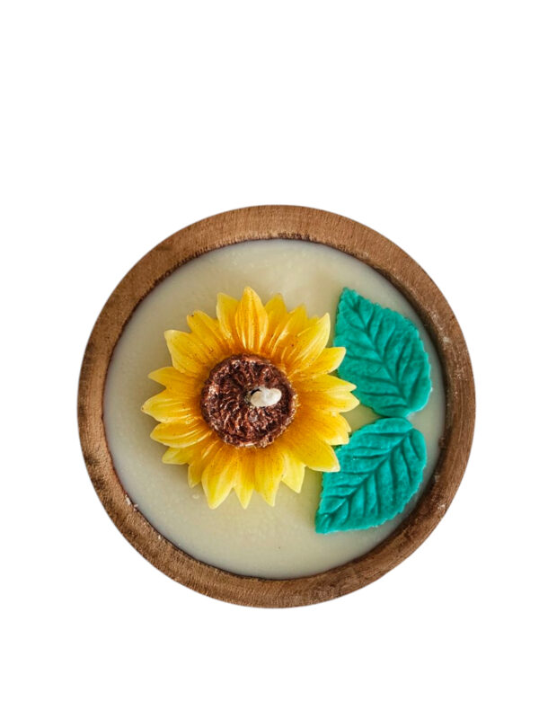 Vela de Soja - Cuenco 10 Cms. Premier - Girasol - Imagen 3